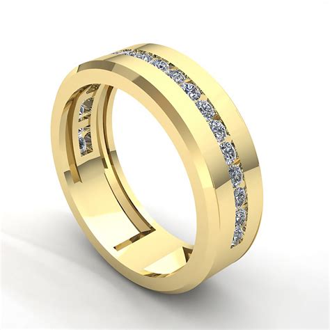 Genuine 2ct Round Diamond Mens Stackable Anniversary Wedding Band Ring 10k Gold Ebay