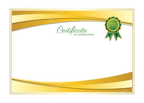Border For Certificate Of Appreciation Lovely Golden Border Certificate