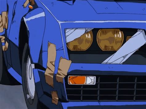 Blue Anime Aesthetic Car Anime Wallpaper Hd