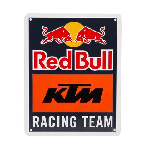 Red Bull Metal Sign Ktm Racing Team Blueorange Maciag Offroad