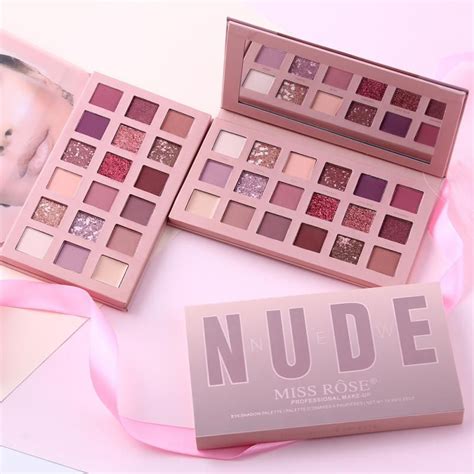 Miss Rose Nude Eyeshadow Platte Colors Original Same As Huda Gm