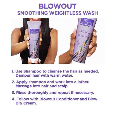 Dark Lovely Blowout Sulfate Free Shampoo Softsheen Carson