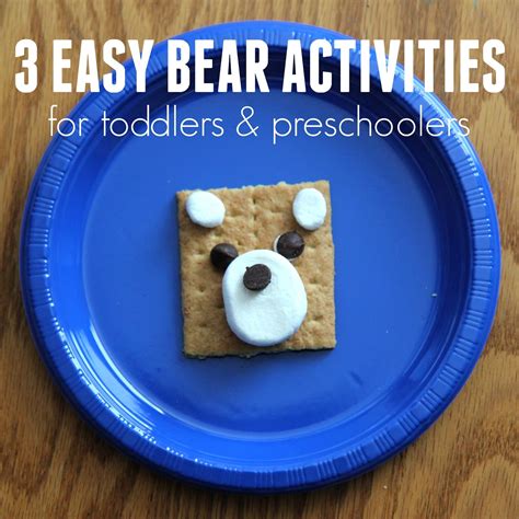 Toddler Approved Three Easy Bear Themed Activities For Toddlers And