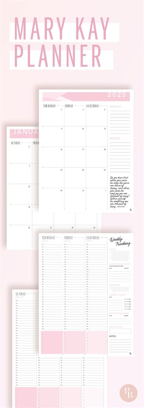 Mary Kay Customizable Planner Mary Kay Mary Kay Printables Planner