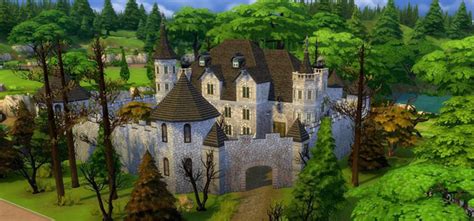 Medieval Castle The Sims 4 Speed Build Youtube In 2021 Sims