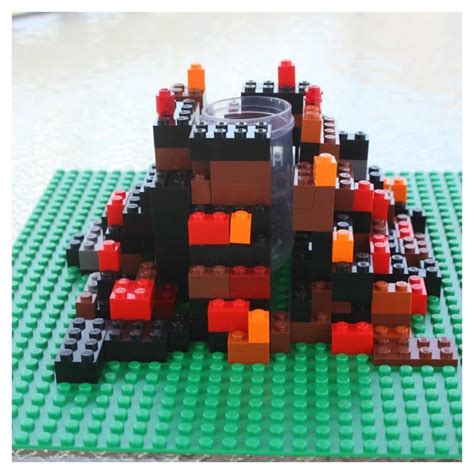 Lego Volcano Science Build A Lego Volcano Baking Soda