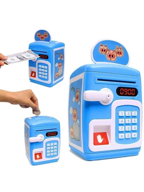 Money Safe Kids With Finger Print Sensor Piggy Savings Bank With