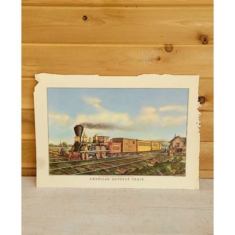 Currier And Ives Art Vintage 957 Currier Ives Lithograph American