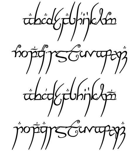 Elvish Script Font