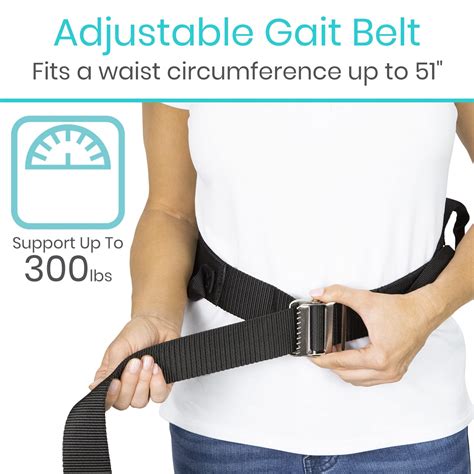 Gait Belt For Seniors Transfer Gate Belts With Handles For Lifting