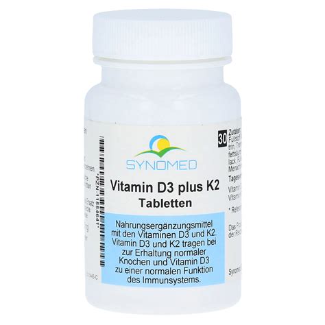 vitamin d3 plus k2 tabletten 30 stück kaufen medpex