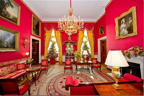 Happy Happy Red Rooms Red Room Decor Building The White House
