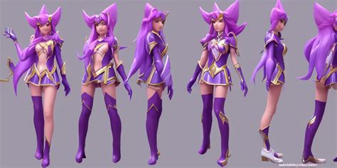 Character Sheet Of Star Guardian Caitlyn League Of Stable Diffusion