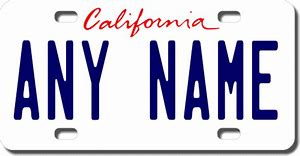 Image result for California License Plate Blank Template