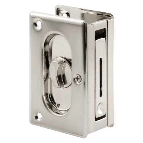 Prime Line N 7367 Pocket Door Privacy Lock With Pull Replace Old Or
