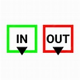 Sign Out Vector Hd Images, In Out Sign Png, In Out Sign, Sign, In PNG ...