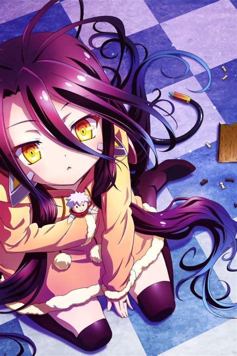 Download 640x960 Shiro No Game No Life Cute Long Hair