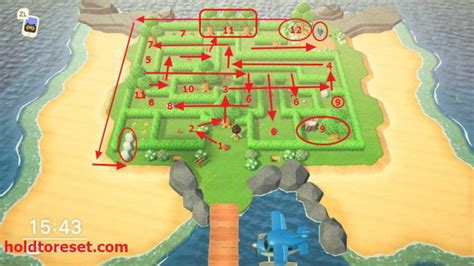 Animal Crossing New Horizons May Day Island Maze Directions Guide