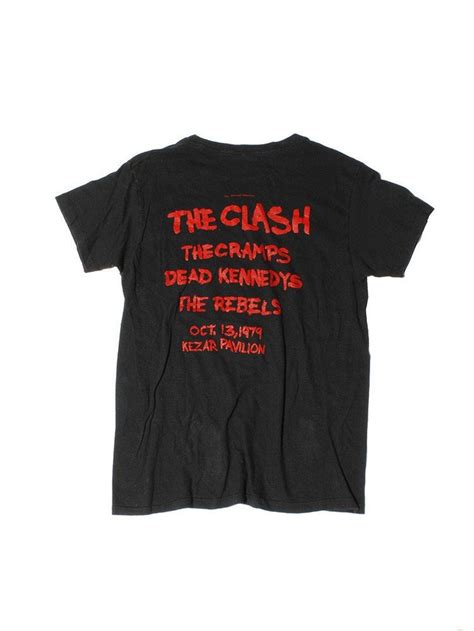 The Clash Cramps Dead Kennedys Rebels Vintage T Shirt 1979 Vintage