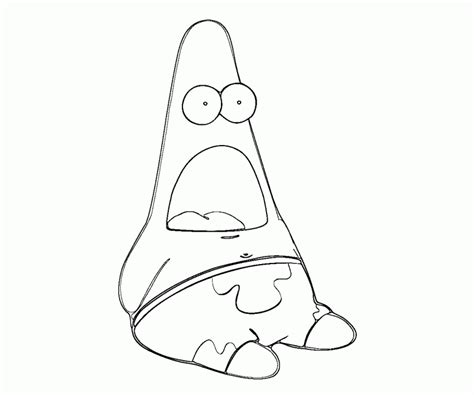 Patrick Star Coloring Page