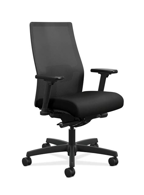 Ignition stools | hon office furniture. HON Ignition 2.0 Mid-Back Adjustable Lumbar Work Chair - Black Mesh Computer Chair for Office ...