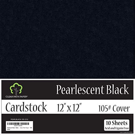 10 Sheets Premium Glitter Paper Black Glitter Cardstock Sized 12″ X