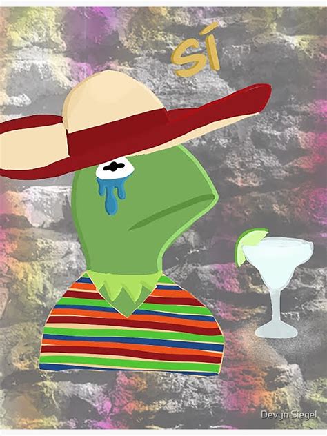 Mexican Kermit Sticker By Wkd On The Wknd Redbubble