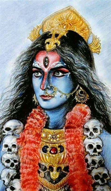 Pin By Aljapur Chandra Prakash On Kaali Maa Ji Goddess Art Durga Painting Kali Goddess