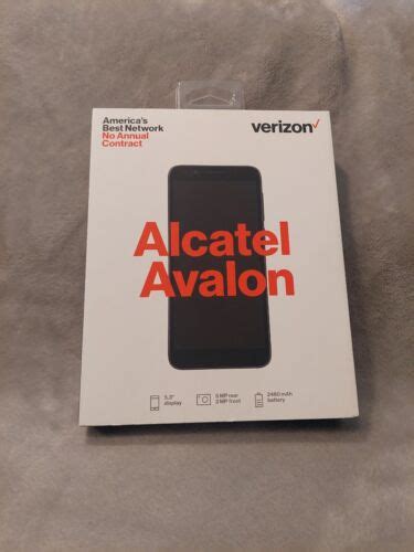 Nib Verizon Alcatel Avalon 16gb Prepaid Smartphone Suede Grey 4g Lte