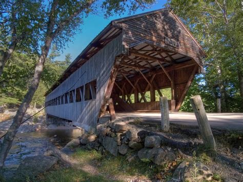 Albany Covered Bridge For A Map Of New Hampshires