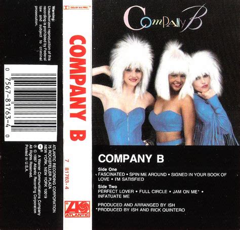 Company B Company B 1987 Cassette Discogs