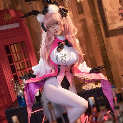 Fate Grand Order Fgo Tamamo Koyanskaya Bunny Girl Cosplay Costume