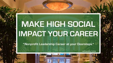 Nonprofit Career At Your Doorsteps Master Of Nonprofit Administration