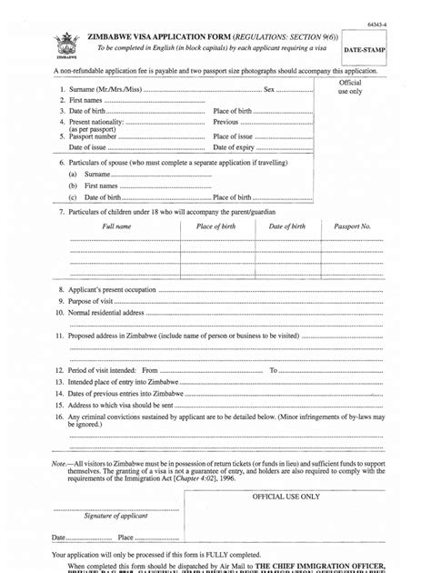 Visa Application Form Pdf Fill And Sign Printable Template Online