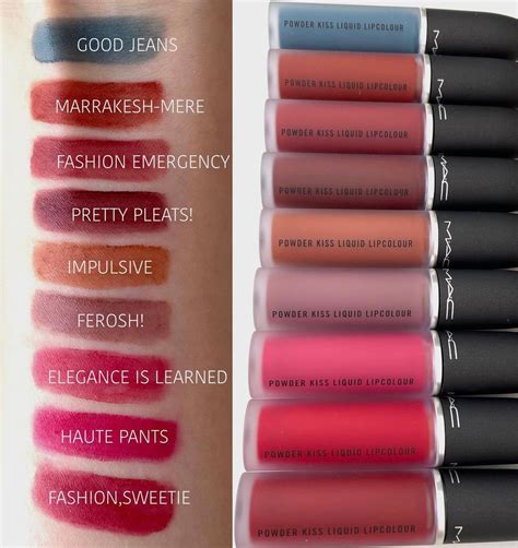 Mac Powder Kiss Liquid Lipcolour Foto E Swatch Liquid Lipstick Swatches Matte Lipstick Shades