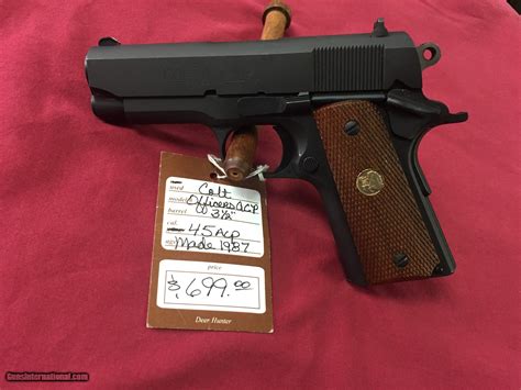 Sold Colt Officers Acp Model 45 Acp Sold