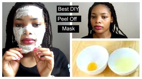 diy blackhead remover peel off mask diy peel off mask for glowing skin youtube