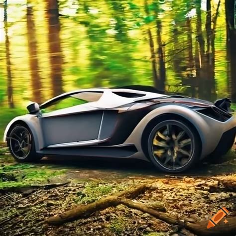 Supercar In The Forest On Craiyon