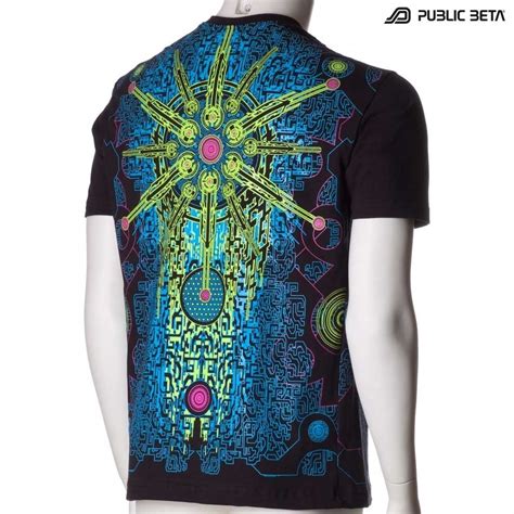 Blacklight Reflective T Shirt Public Beta Wear Psywear Label