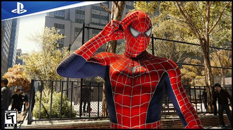 SPIDER MAN PC Movie Accurate 1 1 Raimi Suit Mod Gameplay YouTube