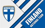 Scarica sfondi Finlandia squadra nazionale di calcio, 4k, emblema, il ...
