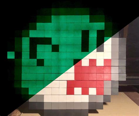 8 Bit Glow In The Dark Pixel Art 8 Steps With Pictures Instructables