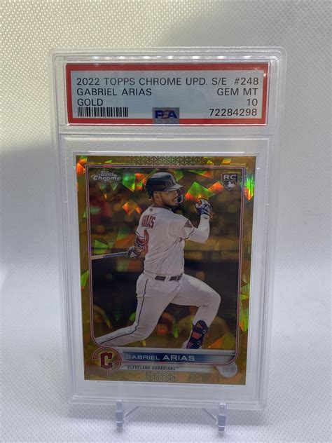 Gabriel Arias 2022 Topps Chrome Update Sapphire Edition Us248 Gold 50