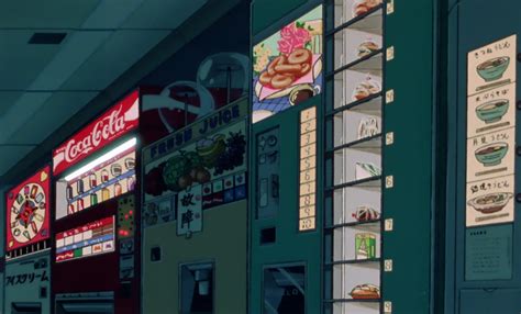 Anime Vending Machines — Yuvto Late Night Snacks Anime Scenery