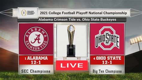Watch College Football Playoff National Championship Game 2021 Live