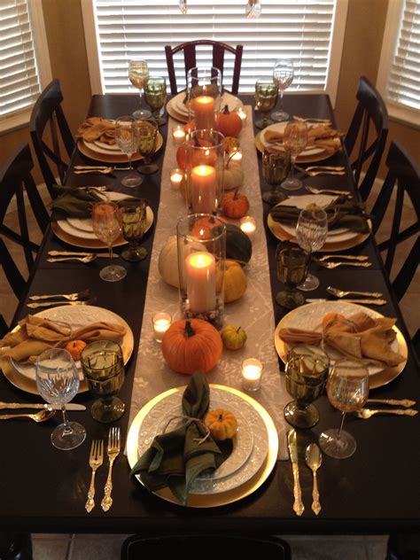 Pin By Kathy On Idea Board Thanksgiving Dinner Table Decorations