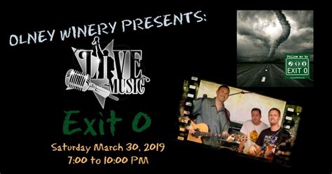 Live Music Exit 0 Olney Winery