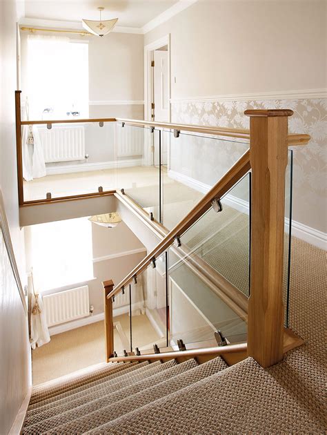 oak and glass staircase neville johnson