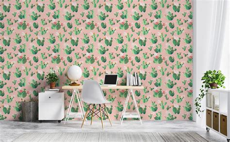 Cactus Plants Wallpaper For Walls Cacti On Pink