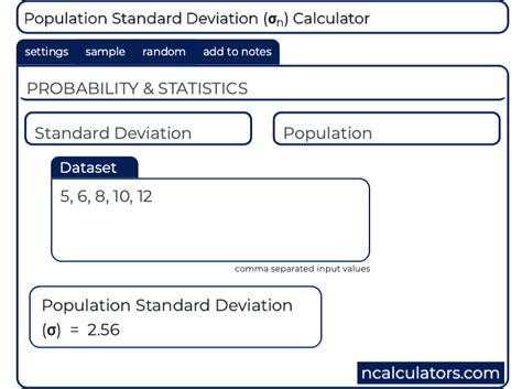 1 hr 8 min 1. Population Standard Deviation (PSD) Calculator